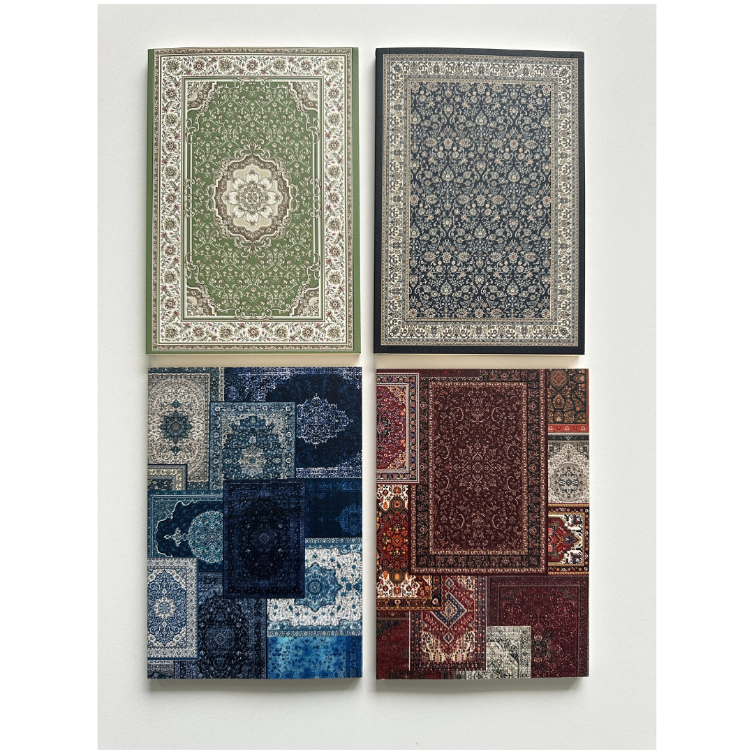 Ethnic Collage Premium A5 Dotted Notebook