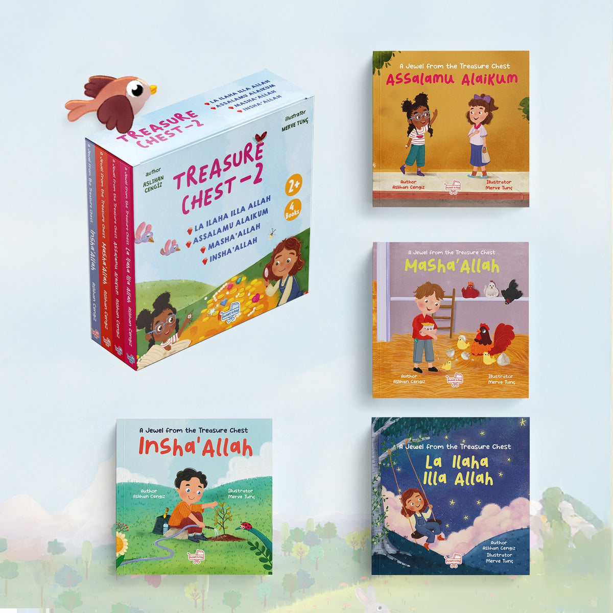 A Jewel from the Treasure Chest – Set 2 (4 Mini Board Books) | Islamic Children’s Book Series