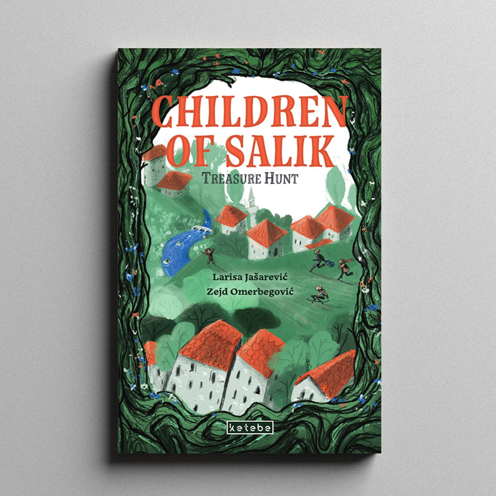 Book cover of 'Children of Salik' with colorful illustrations on a gray background
