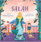 Book cover of 'My Salah' with illustrations of a woman and children on a purple background