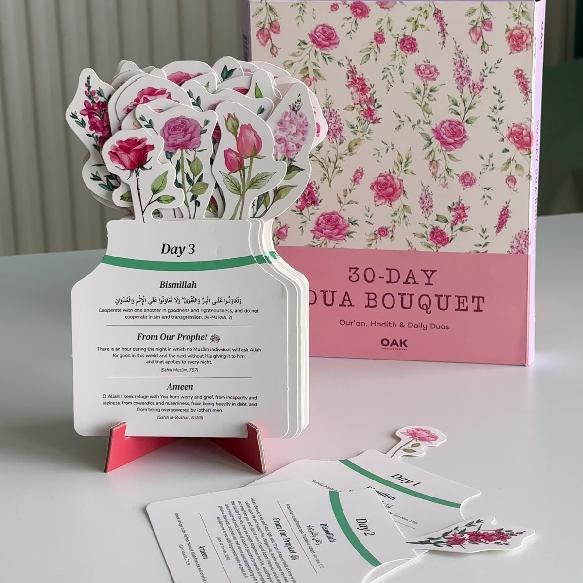 30-Day Dua Bouquet - Floral Daily Dua Cards