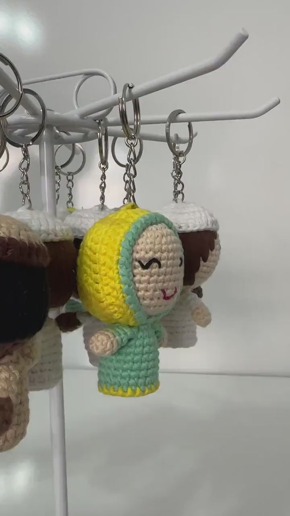 CLEARANCE - Keychain - Hijab Doll | Handmade Amigurumi Gift