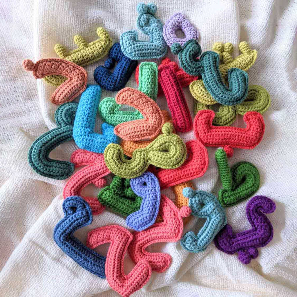 Arabic Crochet Letters Set